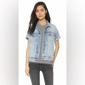 Current/Elliott The Rolled Sleeve Trucker